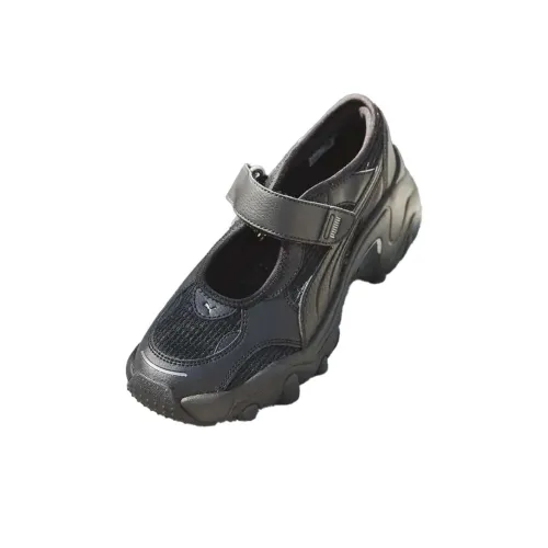 PUMA Pulsar Wedge Slip Resistant, Abrasion Resistant, Breathable Low Top Casual Shoes Women's Black
