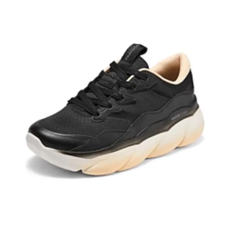 Skechers Sport Cushioning Slip Resistant Breathable Rebound Low Top Casual Shoes Women's Black White-2