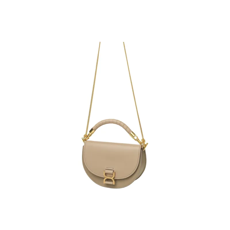 Chloe Marcie Grain Calfskin Crossbody Bag, Shoulder Bag Women's Clay Brown-1