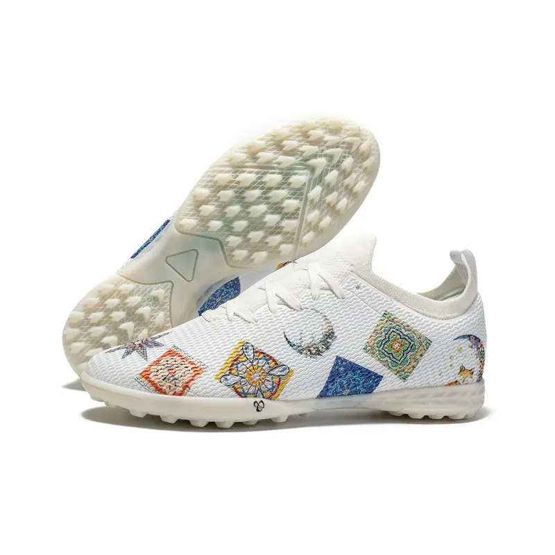 CariteSport Soccer Shoes Unisex Low Top White, Pink-17