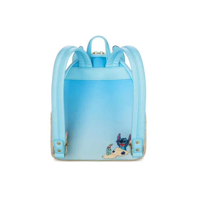 Disney Faux Leather With Polyurethane Backpack Mini Unisex Blue-1