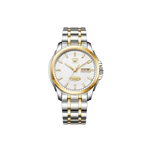 TIANWANG Mechanical Movement Stainless Steel Strap Watch Men's Watches White Dial