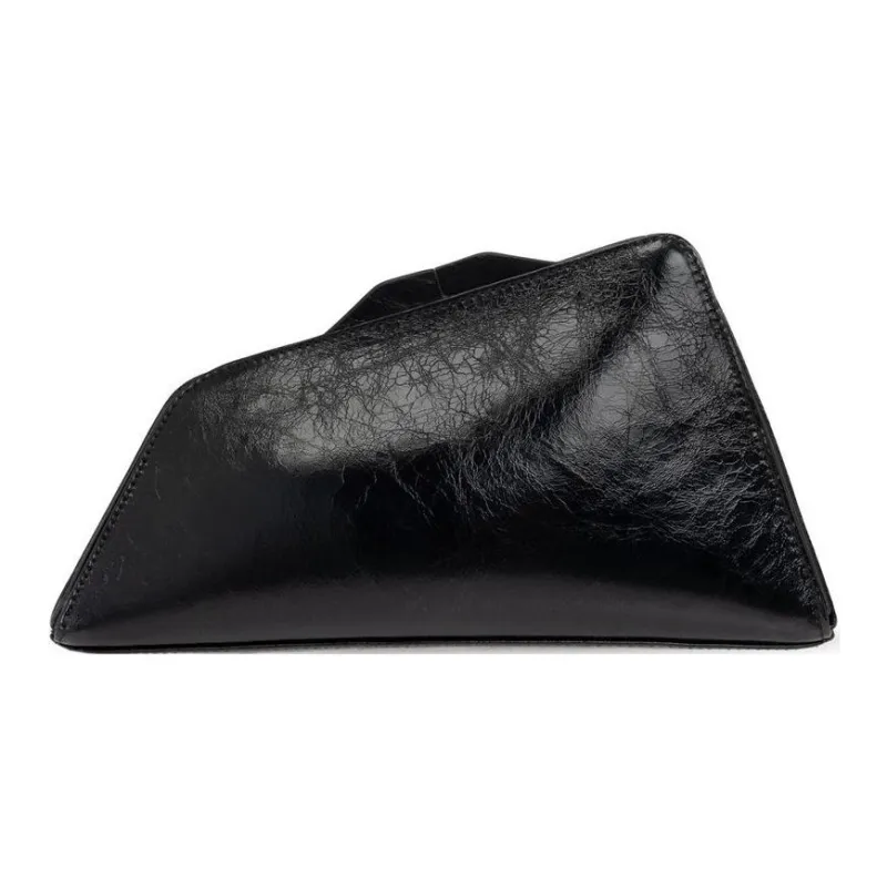The Attico Leather Clutch Women's Black-2