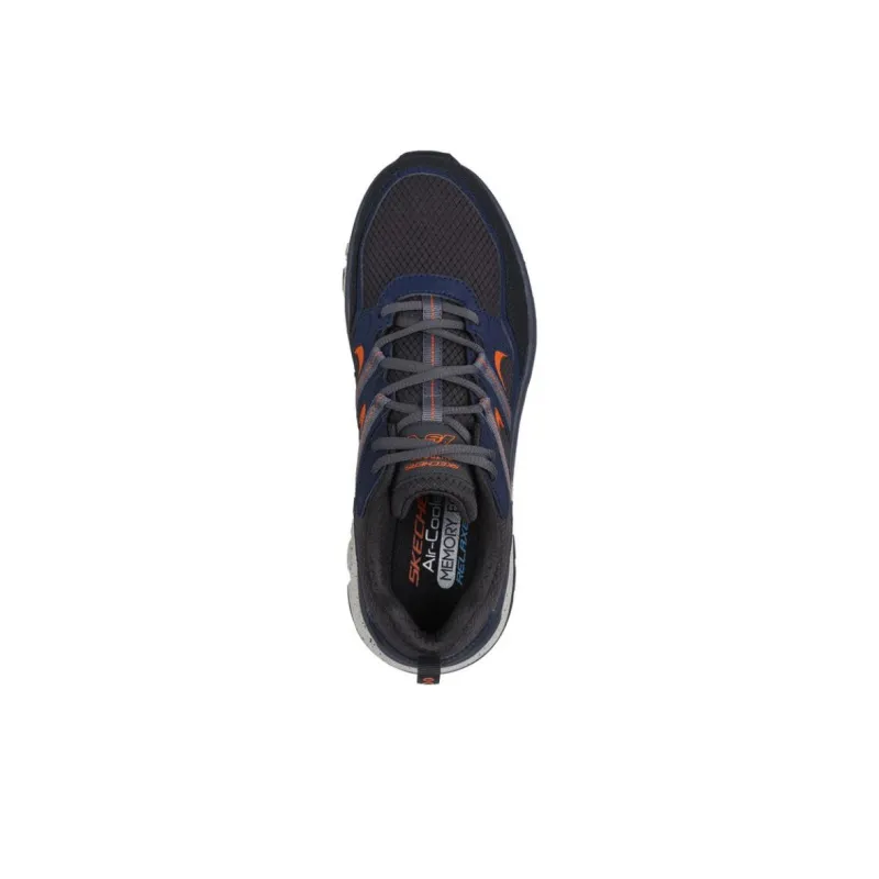 Skechers OUTDOOR Abrasion Resistant Breathable Low Top Hiking Shoes Men's Black Blue-3