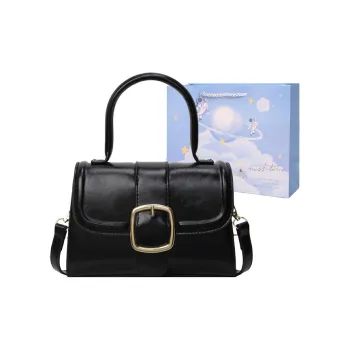 Duoluplo Doron Paul PU Crossbody One Shoulder Handbag Regular Women's Black/Ecru/Silver/Pink