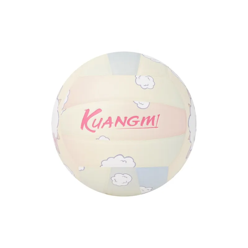 Kuangmi PU Size 5 Volleyball Unisex Ecru-14