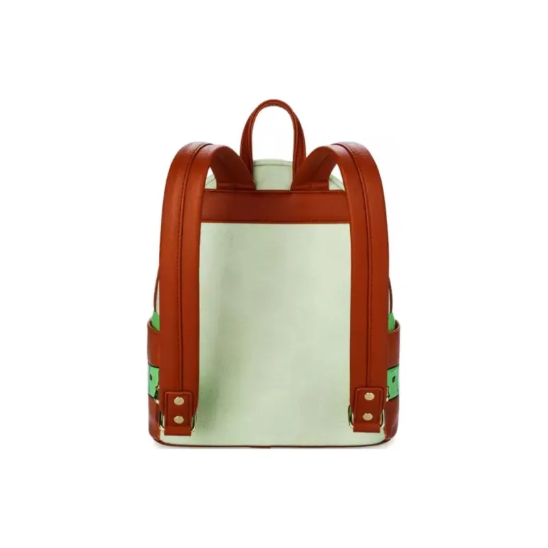 Disney Polyurethane Backpack Mini Women's Cyan/Multicolor Brown-1