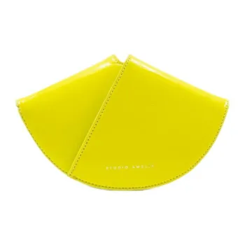 STUDIO AMELIA Nappa Leather Shoulder Bag Crossbody Bag Mini Women's Acid Yellow