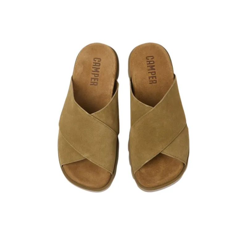 CAMPER Brutus Slide Slippers Women's Brown-3