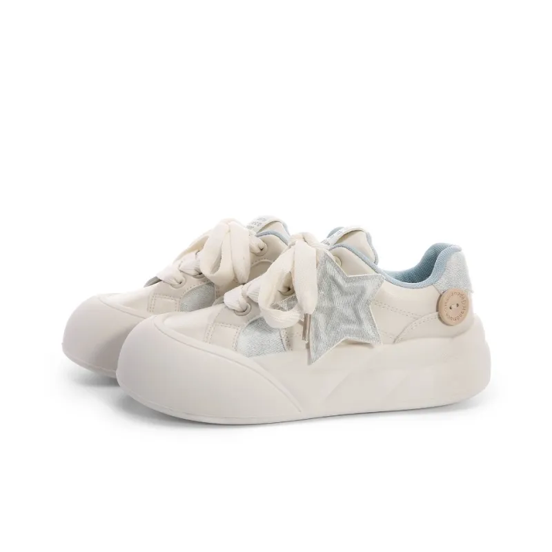 FULLXUAN Skateboard Shoes Women's Low Top White-2