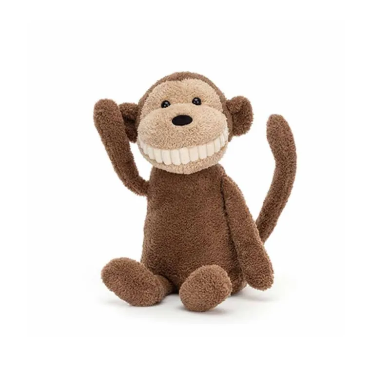 JELLYCAT Smile Big Teeth Collection Animal Monkey Dolls Plush Doll 30cm High-1