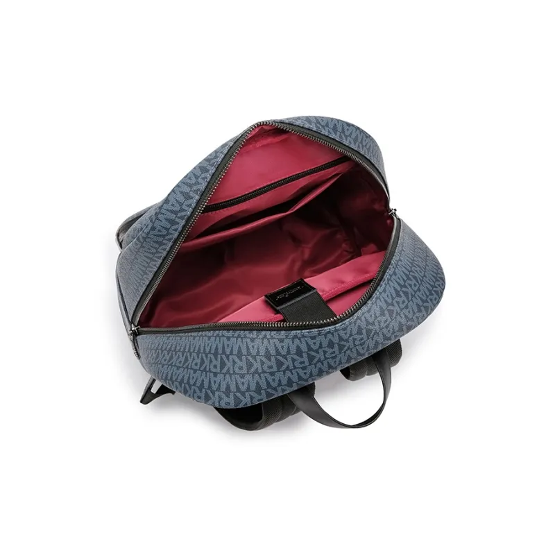 FAIRWHALE PVC Backpack Regular Unisex Graphite Gray/Dull Yellow Brown/Dusty Blue-18
