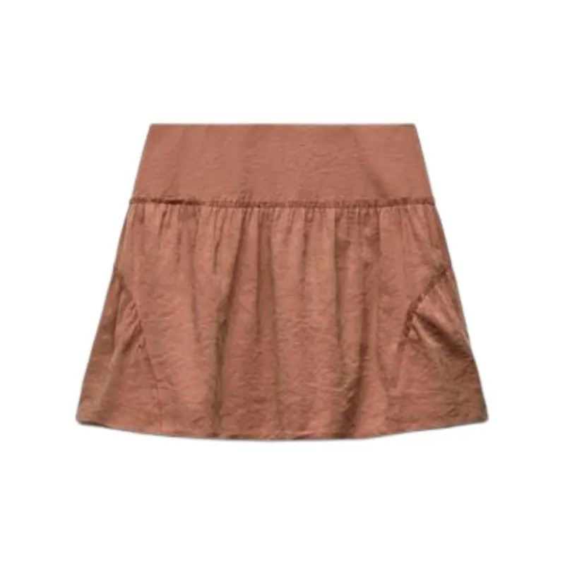 ZARA Casual Shorts Skirt Style Women's Red Brown-1