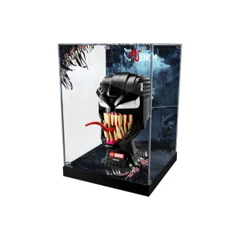 LIGHT YOUR BRICKS Lei Ba Yi Compatibility Superhero Building Block 76187 Venom Helmet Display Case Model Accessories
