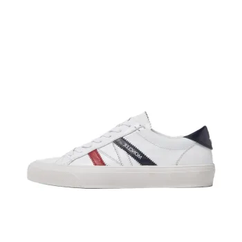 Moncler Monaco M Low Top Skateboard Shoes Men's White