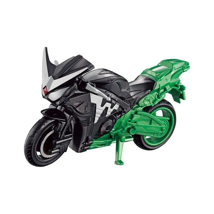 BANDAI Kamen Rider W RKF Hyper Posable Doll Kamen Rider W Double Rider Wind King & Biker Set Scale Figures-4