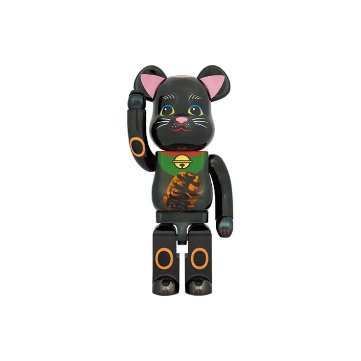 Bearbrick Maneki Neko Luminous Black Plated-3