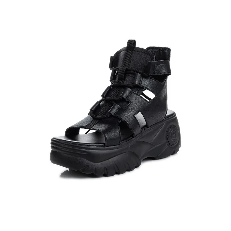 Egger Bird Roman Sandals 7.5cm Women's Black-0