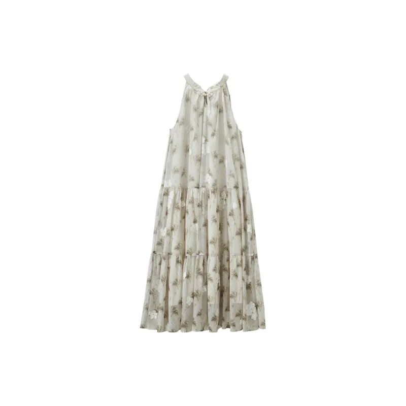 XIANGYING Dress Women's Olive Green-1