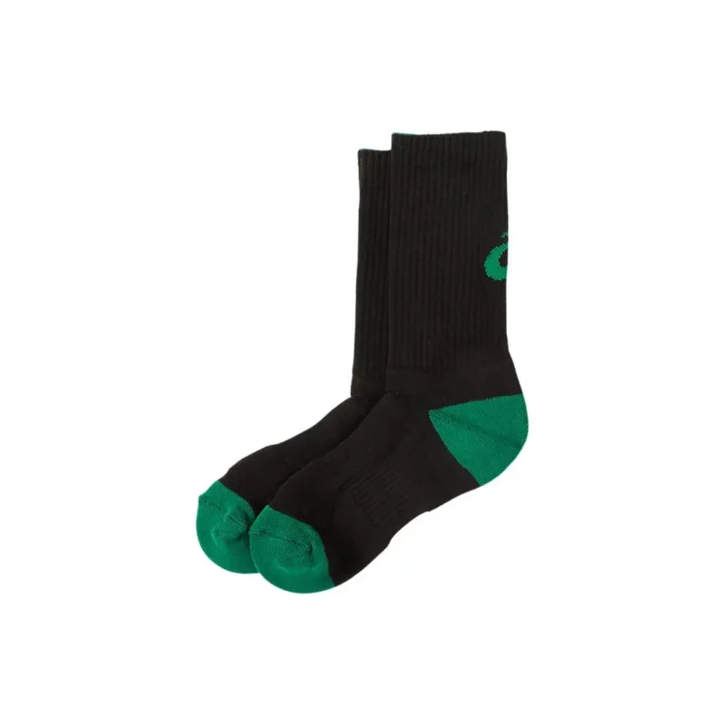 Asics Basketball Socks Unisex 1 Pack Performance Black Trefoil Grass Green-2