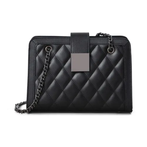 Kevin Cohen Cow Leather Crossbody Bag Regular Women's Extreme Night Black