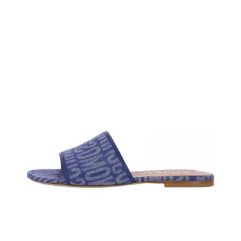 MOSCHINO Logo-pattern Mules