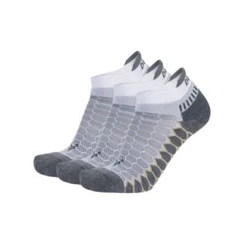 BALEGA Ankle Socks Unisex 3 Pack White Gray