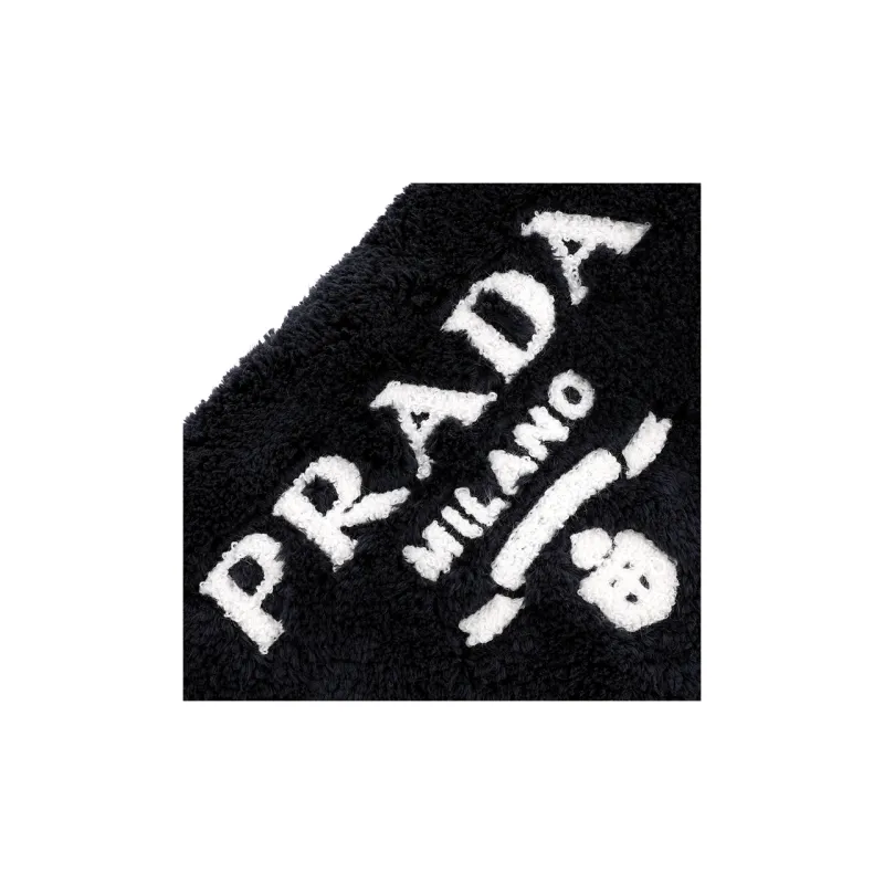 PRADA Fabric Triangle Bag Handbag Women's Black-8
