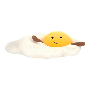 JELLYCAT Fun Food Collection Poached Egg Dolls Plush Doll 27cm Height