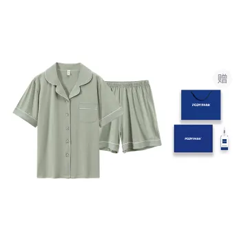 Floating Light Islands Pajama Set Women's Box Vanilla Green