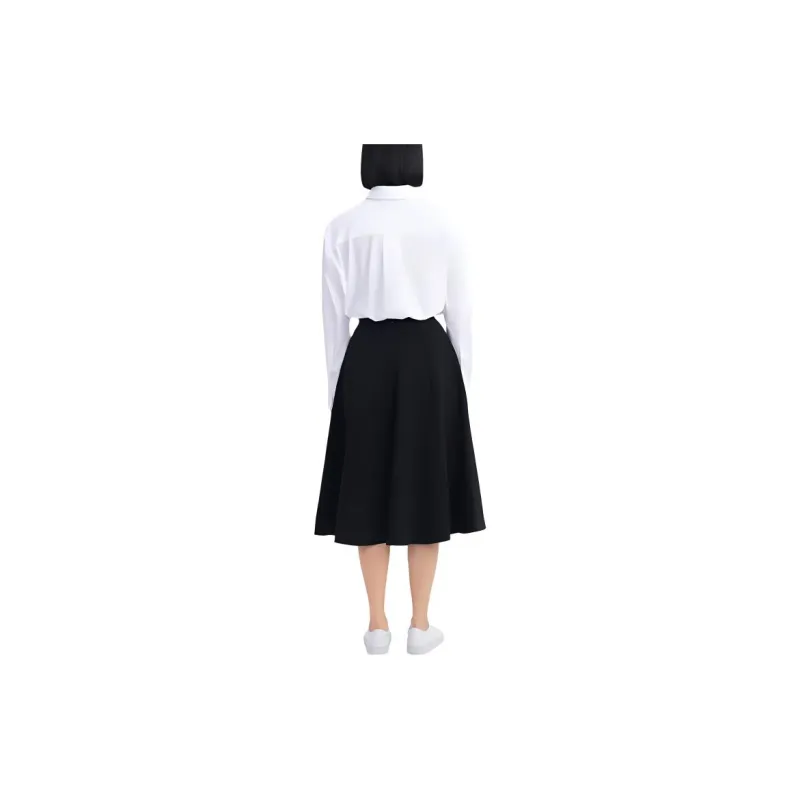 THEORY Casual Long Skirts Women's Black-1
