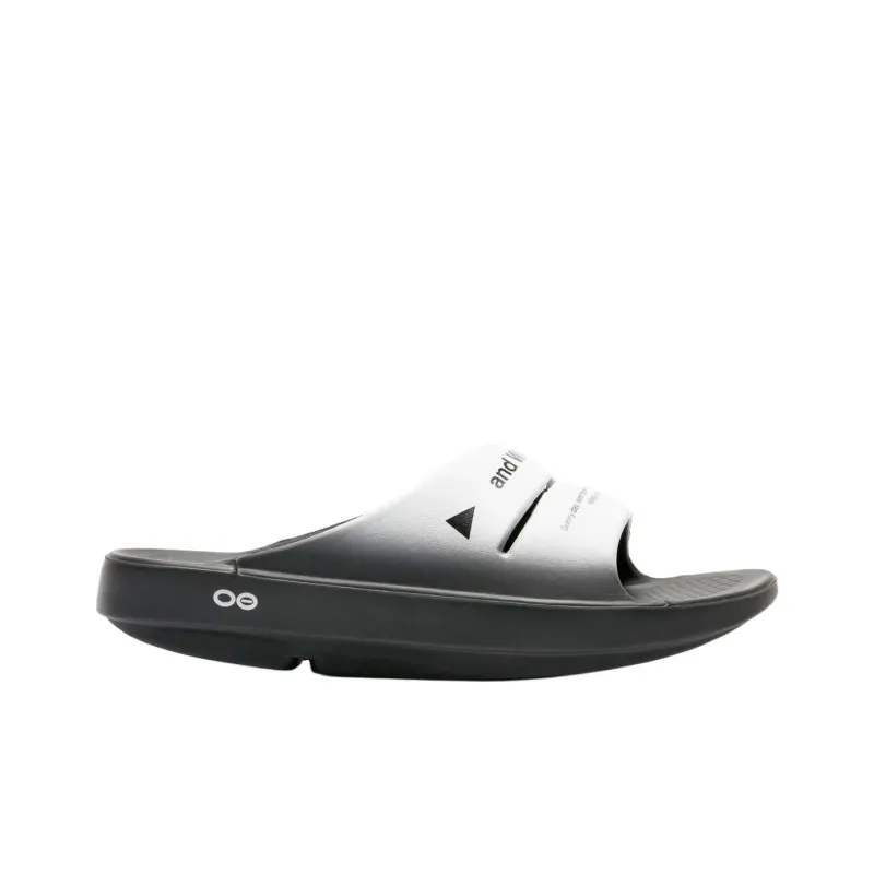 OOFOS x And Wander Slide Slippers Men's Black-1
