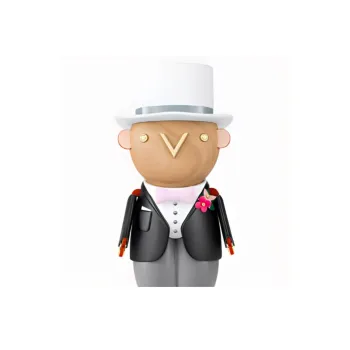 LOUIS VUITTON GASTON BRIDEGROOM Trendy Figures 18cm