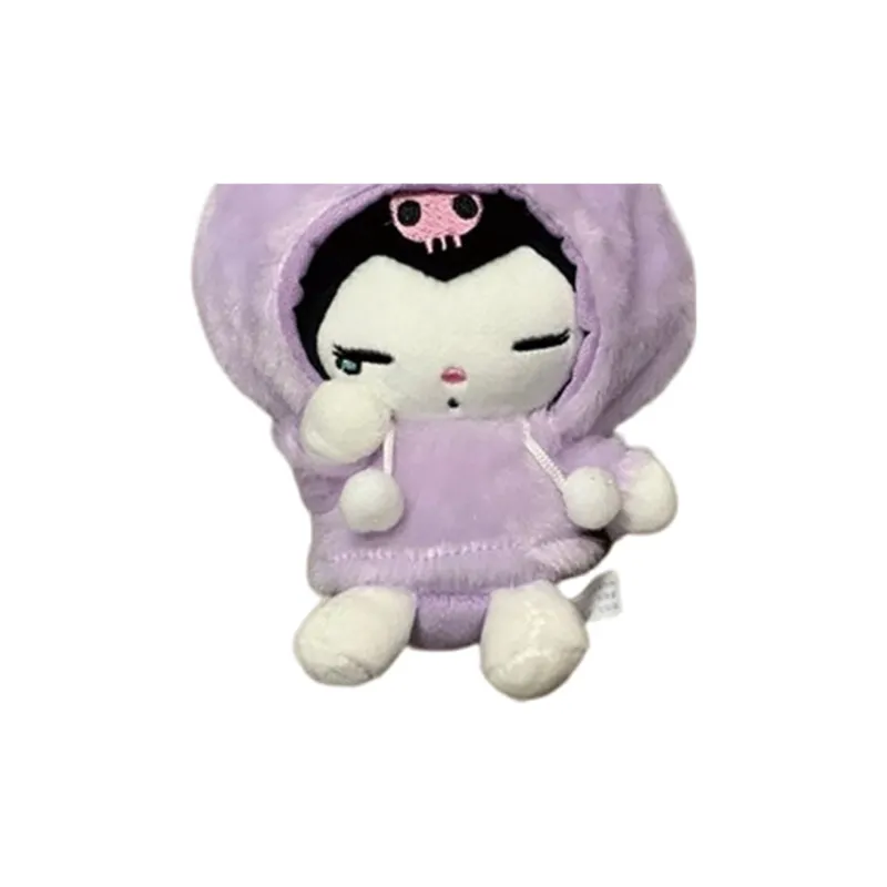 Sanrio Kuromi Baku Head Cover, Tears Flowing Style Dolls Plush Pendant Crying Tears Style High-2