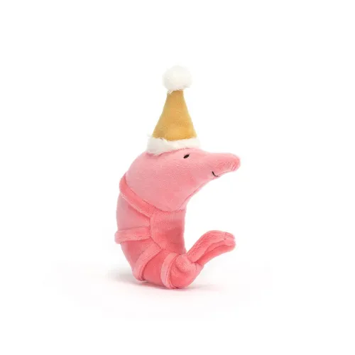 JELLYCAT Celebration Crustacean Shrimp Stuffed Animal