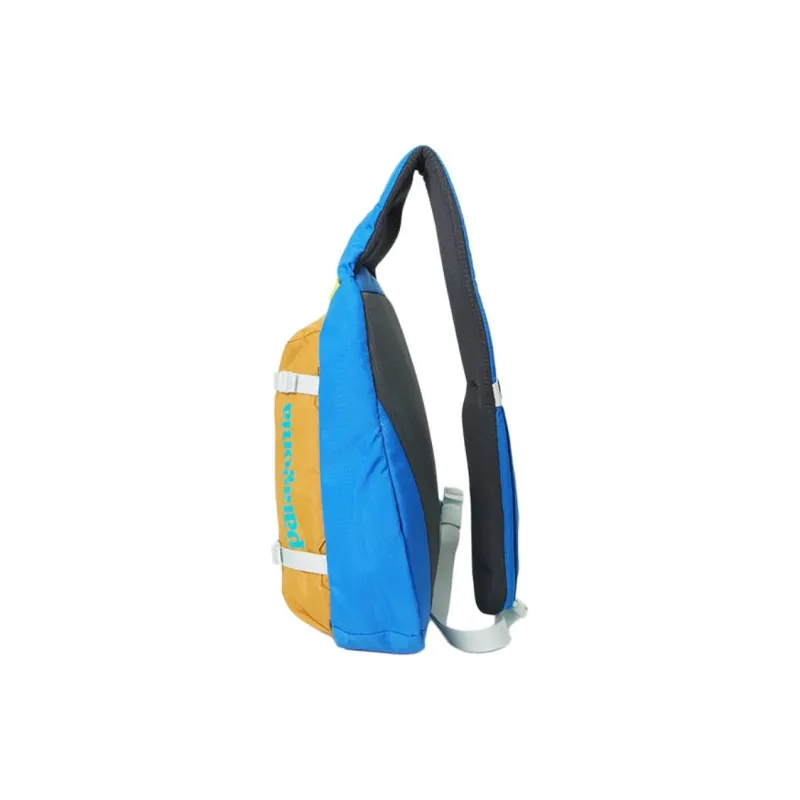 Patagonia Recycled Polyester Crossbody Bag, Shoulder Bag, Sling Bag Regular Unisex Blue & Orange-1