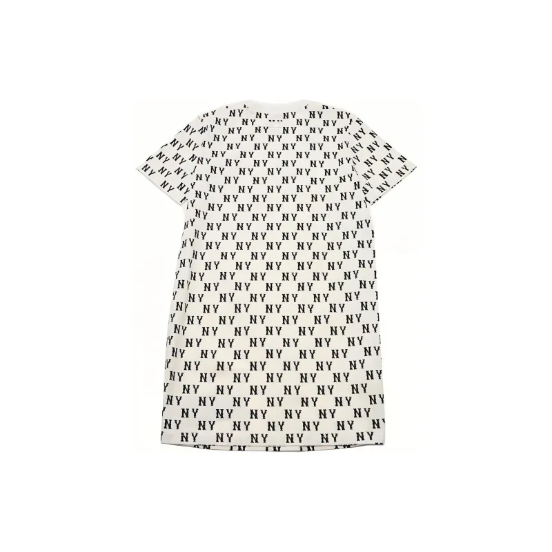 MLB New York Yankees SS24 Short Sleeved Dresses Women's Cream-1