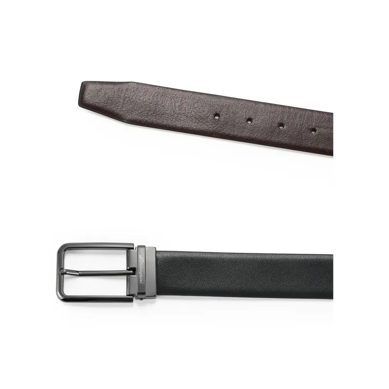 Automobili Lamborghini Cow Leather Belts Men's Width 3.5cm-5