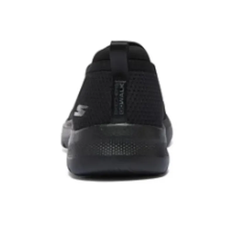 Skechers Cushioning Anti Slip Wear Resistant Breathability Low Top Casual Running Shoes Women's Black-4