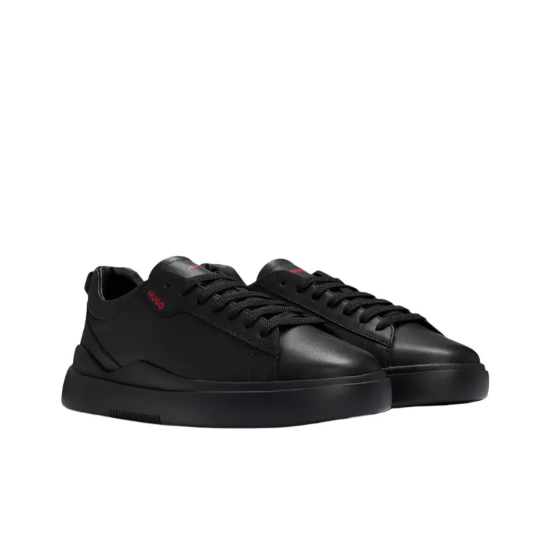 HUGO BOSS Low Top Skateboard Shoes Men's Black-2