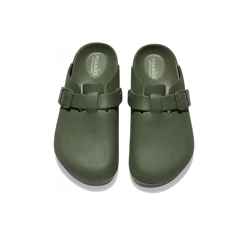 Skechers Quiet Quick Dry Slide Slippers Men's Green-3