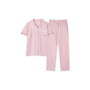 H-YXIANG Pajama Set Women's Cherry Blossom Pink