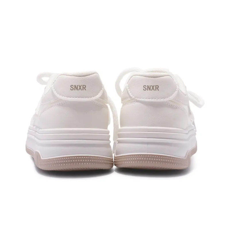 SNXR Slip-Resistant Cushioning Quick-Drying Wear-Resistant Low-Top Skateboard Shoes Women's Beige-6