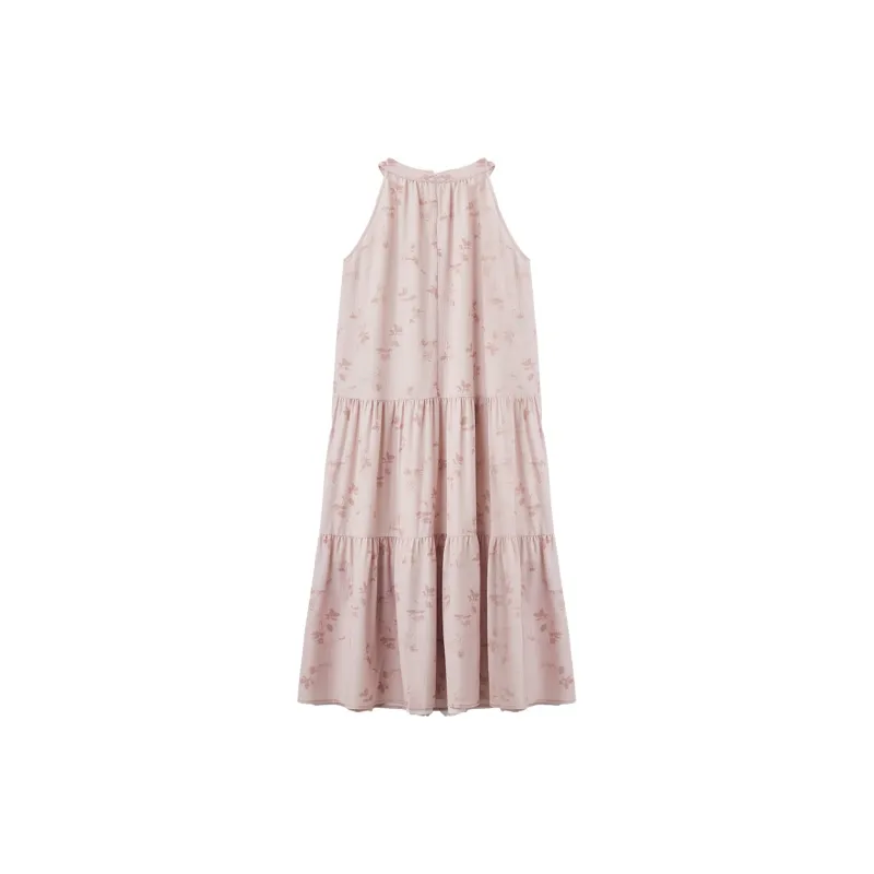 XIANGYING Sleeveless Dress Women's Pink-1