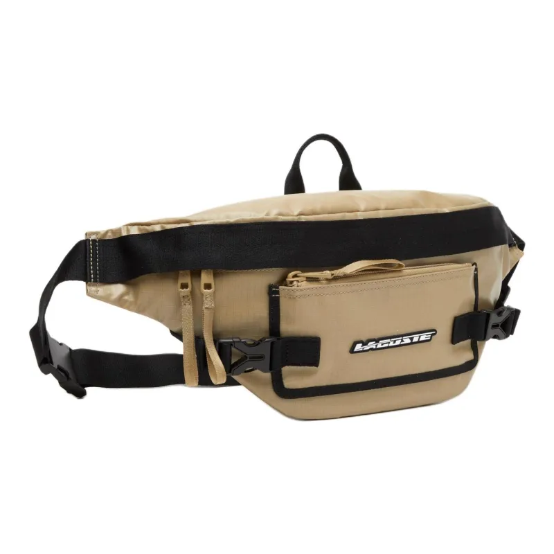 LACOSTE Coated Canvas Canvas Bag Fanny Pack Regular Men's Beige-1