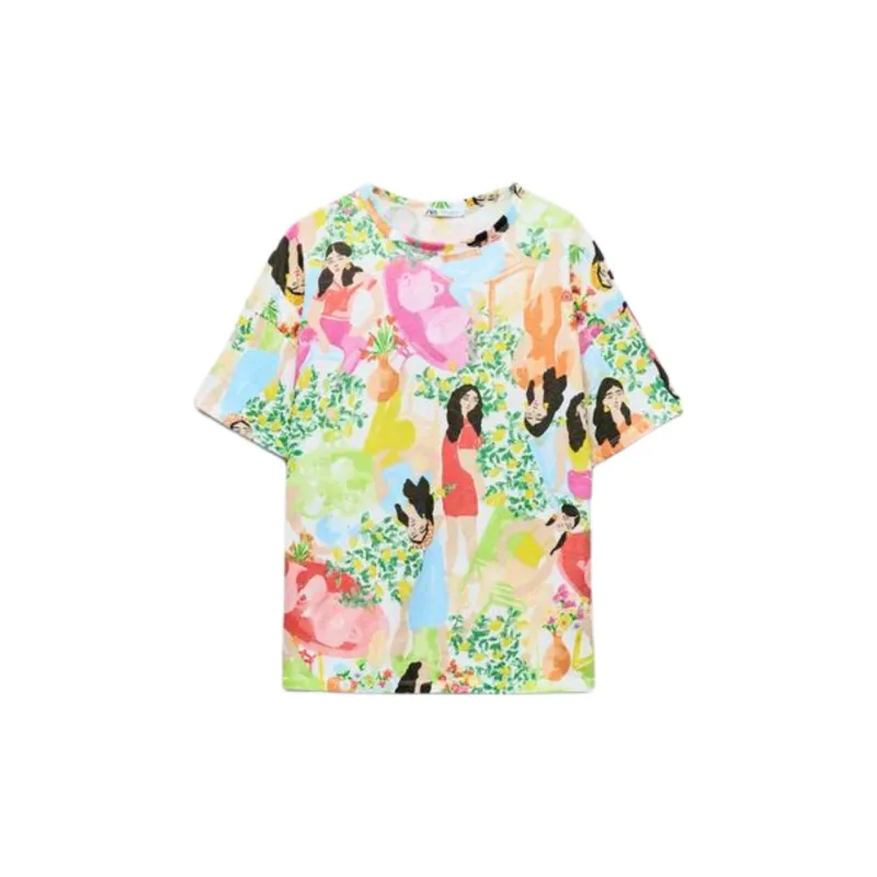 ZARA T-Shirt Women's Multicolor-1