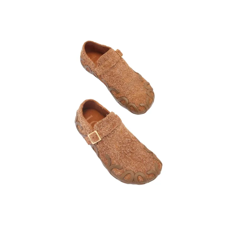 LOEWE Rise Casual Single Shoes Women's Tan-3