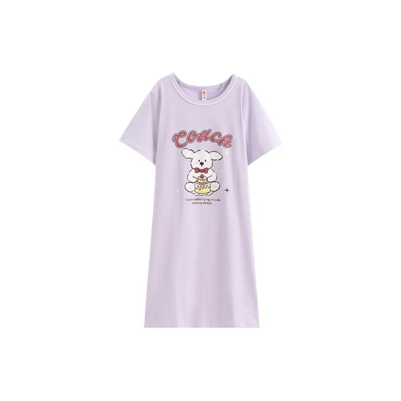 FENTENG Nightgown Women's Taro Purple-0