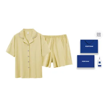 Floating Light Islands Pajama Set Women's Light Apricot Yellow