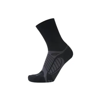 BALEGA Mid-Calf Socks Unisex 1 Pack Black Gray Color